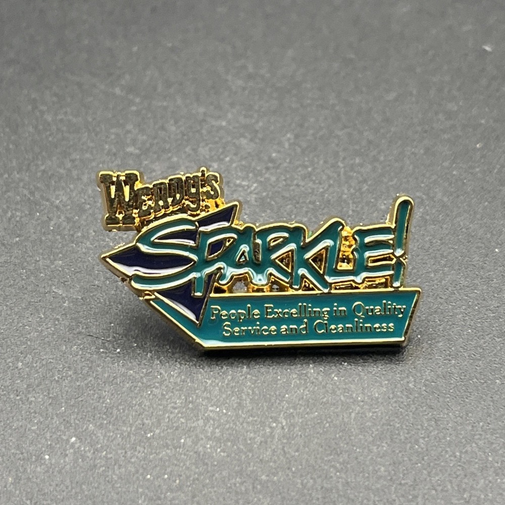 Wendy's Fast Food Restaurant Sparkle! Employee‎ Lapel Hat Pin